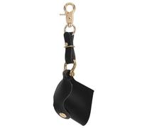 VOSAREA Black PU Film Roll Keychain Bag with Hook for Travel Photographers | Secure Closure, On-body Carry, Camera Backpack Straps, Everyday Use, Street Photography, No Lost Rolls
