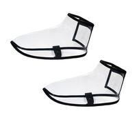 VOSAREA Black Shoe Covers Practical for Keeping Broken Hair from Falling into Shoes Made of Sturdy Pvc Featuring a Non-slip Design and High for Food Servers and Salon Professionals