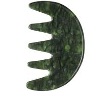 VOSAREA Body Massager Jade Comb Five Large Teeth for Meridian Stimulation, Smooth Jade Craft Material, Suitable for Family Relaxation and Outdoor Activities