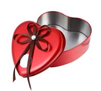 VOSAREA Boxes Wedding Candy Tin Box Candle Making Cans Heart Shape Metal Tin Cajas Para Arreglos Containers Dining Room Decor for Table Take a Bath Packing Box Bride Tinplate
