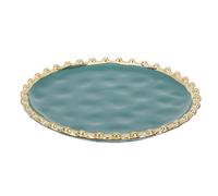 VOSAREA Breakfast Plate Elegant Serving Dish Ceramic Round Nordic Style | Comfortable Handling, Versatile for Desserts and Pizza Slices, Suited to Catering Events and Picnic Dining