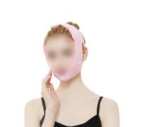 VOSAREA Breathable Pink Face Lifting Mask for Women Adjustable Sbr Chin Strap with Support Head Design, for Enhancing Contour Face Shape during Sleep