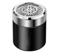 VOSAREA Car Perfume Solid Balm Air Freshener with Stylish Black Abs and Glass Design Easy Usage Aroma Diffuser for Cars Creates a Fresh and Comfortable Atmosphere Air Fresheners