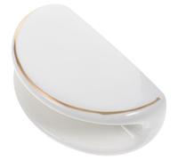 VOSAREA Ceramic Serviette Holder Napkin Dispenser Tabletop Napkin Rack Stylish White Design Convenient Access Table Decoration Restaurants Cafes