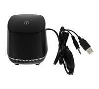 VOSAREA Charging Plug-in Phone Speaker 2 Pack Mini Computer Speaker Mobile Phone Soundbox Portable Stereo Bass Plastic Electronic Components for Movie Music Black Random Color