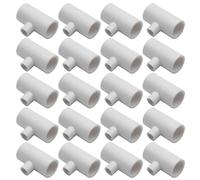 VOSAREA Chicken Waterer Tee Fittings Resilient Plastic Material 35pcs Pvc with 1/2 Inch Threaded Connections for Automatic Watering Suitable for Poultry Farm Ducks and Rabbits
