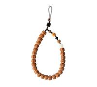 VOSAREA Chinese Style Phone Lanyard Wooden Beads, Short Wrist Strap | Ethnic Retro Look, Secure Carry for Office and Fitness Walking, Handy for Id Cards and Player