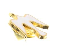 VOSAREA Christian Dove Brooch Pin Spiritual Faith Memorial Lapel Pin for Weddings Parties Religious Accessories Unisex Tie Tack with Elegant Peace Design