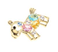 VOSAREA Colorful Crystal Horse Brooch Lightweight Animal Lapel Pin with Radiant Multi-colored Crystals for Women S Jacket Scarf Bag Decoration Christmas Stocking Stuffer and Luck Charm
