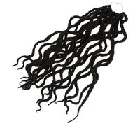 VOSAREA Crochet Braid Wig Faux Locs Crochet Braid Wig 13.36x3.93x0.79inch Long-term Use Change Hair Style High Temperature Silk Women Stylish Natural Realistic Year round Parties