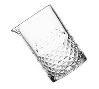 VOSAREA Crystal Cocktail Mixing Glass Thick Bottom Stirring Bar Glass for Professional Bartenders and Home Use Carved Design Pitcher Jug for Cocktail Making