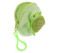 VOSAREA Cute Kawaii Purse Plush Turtle Coin Storage Small Round Money Bag Purse Light Green Cartoon Style Multifunctional Use for Everyday Use and Shopping Trips
