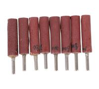 VOSAREA Cylinder Sanding Drum Kit with Shank Assorted Grit Flap Sanding Heads Grit Emery Abrasive Rotary Tool Accessories for Polishing Grinding and Detailing Small Reach Areas