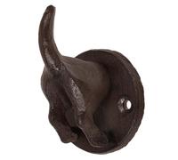 VOSAREA Decorative Wall Mounted Coat Hooks Vintage European Style in Coffee Iron with Unique Doggy Butt Shape Heavy Duty for Hanging Coats, Bags, and Hats in Hallways Or Bedrooms