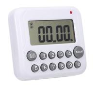 VOSAREA Digital Kitchen Timer with Countdown and Count up Functions, Ultra Thin Plastic Body, Magnetic Back, Loud Alarm for Cooking and Scheduling Activities, Accurate 60 Minute Visual