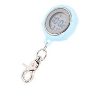 VOSAREA Digital Stop Watch Simple Design Alloy Silicone Pocket Watch with Chronograph Luminous Display for Student Exam Nurse Use