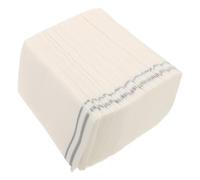 VOSAREA Disposable Folding Print Decorative Towels with 100pcs Guest Smooth Texture Thin Structure, No Static, Convenient, for Clean Room and Bathroom Use