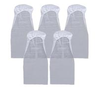 VOSAREA Disposable Seat Covers 5-Pack White Non-Woven 131x47cm for Car Seat, High-Speed Trains and Travel Protection