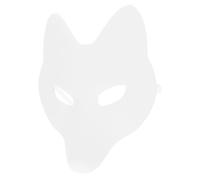 VOSAREA DIY Fox Mask Female Blank for Masquerade Party Lightweight PU Material One Size Fits Most Festival Accessory