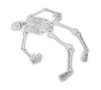 VOSAREA DIY Human Skeleton Model Kit for Educational Use Assembly Bone Structure Science for Schools and Students Enhances Anatomy Learning and Problem-solving Skills Complete Material