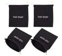 VOSAREA Drawstring Bags Storage Pouches Multipurpose Hair Dryer Travel 4pcs Organiser Sturdy Cloth Safety and Convenience for Hairdryer While Traveling