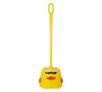 VOSAREA Duck-themed Toilet Brush Long Handle Soft Bristles Plastic Bathroom Toilet Brush Efficient Cleaning Easy to Reach Corners Adults Bathroom Decor 19.65x6.09x5.50in