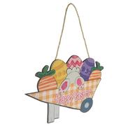 VOSAREA Easter Sign and Restaurants Wooden Hanging Reusable with Fine Workmanship, Style during Spring Break for Front Door Or Wall Decoration Suitable for Office Buildings