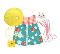 VOSAREA Eco-friendly Polyester Rabbit Harness for Pet Rabbits Small Size Outdoor Leash Vest for Walking Random Color