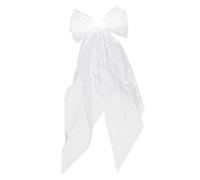 VOSAREA Elegant Pearl Bow Hairpin and Ladies, Wedding Hair Decor with Mesh and Iron Material, Securing Loose Hair and Creating Elegant Look, Bridal Headdress for Wedding and Going