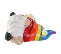 VOSAREA Elegant Resin Gnome Statue Dwarf Doll Decoration Pride Home Decor Garden Landscape Layout