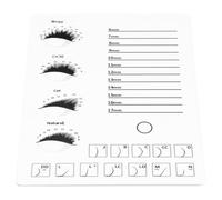 VOSAREA Eyelash Display Board Grafting Eyelash Tray 11.8x7.5inch Acrylic for False Lashes Planting and Lashes Grafting Makeup Artist Professional Cosmetics Tool