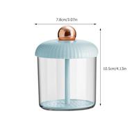 VOSAREA Facial Bubbler Foaming Maker Bottle with Multi-hole Aeration Plate, Portable Blue-gold Bubble Maker for Face Wash, 5-second Quick Foam Cleansing Tool for Travel and Daily Skincare