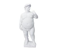 VOSAREA Fat David Statue Greek Statue Greek Decor House Decorations for Home Roman Plaster Mythology Sculpture David Home Resin Crafts