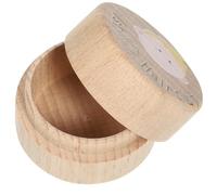 VOSAREA First Haircut Keepsake Box Wooden Hair Lock Storage Container for Childhood Memory Hair Keepsake Holder Box