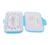 VOSAREA First Tooth Collector Box with Specific Labeled Sections, Plastic Material, Detailed Record Keeping and Memory Storage, for Travel and Home Display of Small Keepsakes and Teeth
