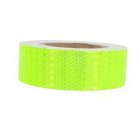 VOSAREA Fluorescent Safety Reflective Tape with Honeycomb Pattern Luminous Warning Strip for Outdoor Traffic and Slip Floor Safety High Visibility Multi Angle Reflection