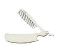 VOSAREA Foldable Zinc Alloy Pocket Comb for Men, Anti-static Hair Styling Comb with Wide Teeth, Sturdy Beard and Jaw Line Grooming Accessory for Husband and Father