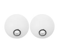VOSAREA Globe Lamp Shade Replacement Milky White Plastic Ball Shade G9 2pcs Soft Lighting Easy Installation for Wall Sconce Bedroom Indoor Spaces 60mm