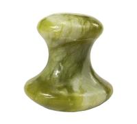 VOSAREA Green Jade Mushroom Shaped Facial Massage Stone Smooth Edges for Comfortable Use, Massage Tool for Relaxation and Skincare