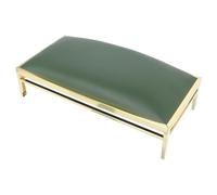 VOSAREA Green Marble Nail Hand Cushion with Leather and Metal Materials, Comfortable Manicure Pillow for Salon Use, Relieves Stiff Muscle, Practical Small Hand Rest Pillow for Nails