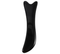 VOSAREA Gua Sha Massage Tool Black with Creative Shape for Skin Beauty and Body Health Synthetic Material Wear-resistant Face Beauty Tool Increasing Blood Flow