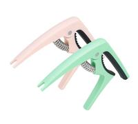 VOSAREA Guitar Capo with Delicate Details and Using Life Abs Material 2pcs Useful Tone Modified Clamp for Acoustic and Electric Guitars for Music Teachers