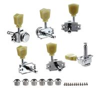 VOSAREA Guitar Locking Tuners for Electric and Acoustic Guitars with Smooth Gear Engagement and Semi Closed Metal Design Suitable for Studio Sessions and Recording