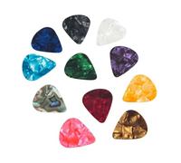 VOSAREA Guitar Picks Set with Thickness Heart Shape 60pcs Made of Lightweight Celluloid Material Random Color for Banjo and Ukulele, for Acoustic Guitar Beginners and Finger Pluck Playing
