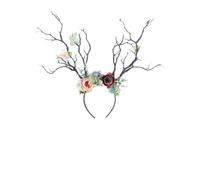 VOSAREA Hairband Festive for Branch Tree and Atmosphere Design Navy Fabric Antler Christmas Accessory Hair Attention Party