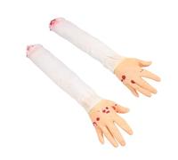 VOSAREA Halloween Simulation Hand Prop with Latex Material Realistic Broken Dead Hand for Prank Party and Ghost House Performance