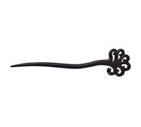 VOSAREA Hand Carved Ebony Wood Hair Stick for Women and Vintage Black Hair Pin with Slightly Different Shape for Wedding and Anniversary