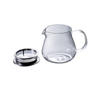 VOSAREA Handcrafted High Borosilicate Glass Kettle Transparent Practical Beverage Pot with Fine Mesh Filter Multi-Purpose Coffee and Tea Maker for Daily Use and Gift for for for for for for Giving