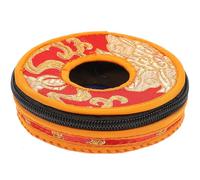 VOSAREA Handmade Nepal Style Tibetan Tingsha Bells Pouch with Delicate Cotton Cloth Workmanship for Meditation Bell Carry Case and Storage Bag