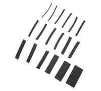 VOSAREA Heat Shrink Tubing Kit Abrasion Protection Black 900pcs for Electrical Wire Insulation, Flexible Polyolefin Sleeve for DIY Repair and Home Wiring